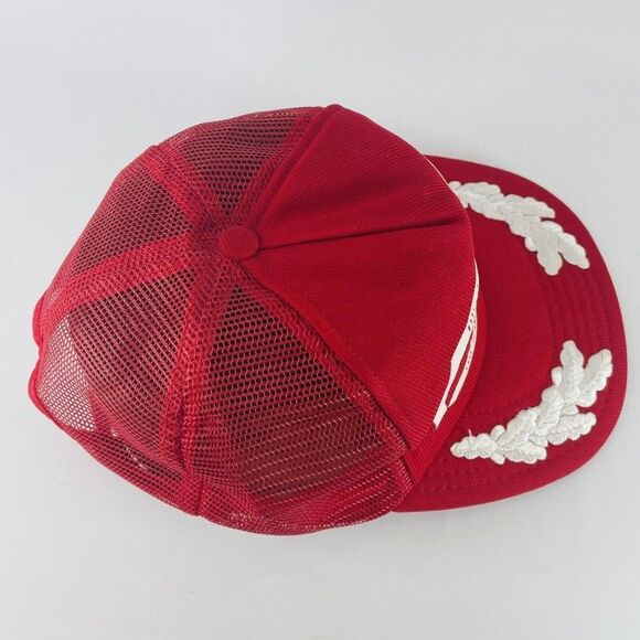 Lee Sapp Bros Enterprises Mesh Snapback Trucker Hat Cap VTG Big Red Country NE - Picture 6 of 11
